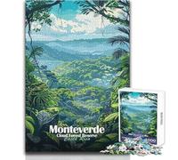 Rompecabezas para Adolescentes de 1000 Piezas, Reserva del Bosque Nuboso de Monteverde, Costa Rica, Juego desafiante, Juguetes, desafío difícil, Gran Regalo, tamaño 50x75cm