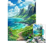 Rompecabezas para Adolescentes de 1000 Piezas Retiro de montaña costero Ideal para cumpleaños y Navidad Juego práctico de dificultad Alta para Mayores de 14 años (38x52cm)