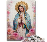 Rompecabezas para Adolescentes de 1000 Piezas, Retrato de María la Madre, Juegos educativos, decoración del hogar, Juego Educativo para cumpleaños y Navidad, 26x38cm