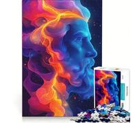 Rompecabezas para Adolescentes de 1000 Piezas Retrato de Zeus Juegos Familiares decoración colección de Artistas Bellas Artes 38x26cm