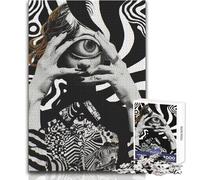 Rompecabezas para Adolescentes de 1000 Piezas, Retrato del Ojo Que Todo lo ve, Juguetes educativos, desafío difícil, Regalo de Amigo Secreto, tamaño 38x26cm