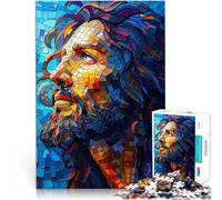 Rompecabezas para Adolescentes de 1000 Piezas Retrato en Mosaico de un Hombre Juego de Preguntas Grandes Regalos y Juguetes 38x26cm