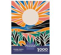 Rompecabezas para Adolescentes De 1000 Piezas Retro Sunset Art Rompecabezas para Adultos Juego Práctico Mejora La Memoria Gran Regalo para Jugar 70x50cm/1000pcs