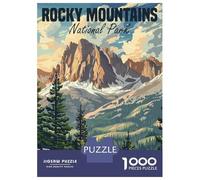 Rompecabezas para Adolescentes De 1000 Piezas Rocky Mountains USA Park Rompecabezas para Adultos Juegos De Relajación Decoración Juego Desafiante Regalos 52x38cm/1000pcs