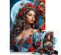 Rompecabezas para Adolescentes de 1000 Piezas Romance Celestial,Bordes Impecables,Juego Divertido para Pensar,Momento Divertido y Acogedor,Exhibición de Arte Navideño (38x26cm)