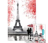 Rompecabezas para Adolescentes de 1000 Piezas Romance Parisino para Juegos educativos y desafiantes Juguete Ideal para Toda la Familia Un Gran Regalo para los Amantes de los Juegos (tamaño 38x52cm)