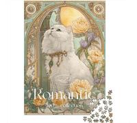 Rompecabezas para Adolescentes De 1000 Piezas Romantic Cat Art Print-3 Rompecabezas para Adultos Juguetes Antiestrés Arte De Pared Regalos De Cumpleaños Y Únicos 52x38cm/1000pcs