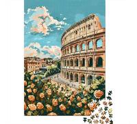 Rompecabezas para Adolescentes De 1000 Piezas Rome Colosseum Art Print Rompecabezas para Adultos Juegos Relajantes Desafío Difícil Cumpleaños Y Navidad 70x50cm/1000pcs