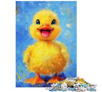 Rompecabezas para Adolescentes de 1000 Piezas Rompecabezas artístico Patito Alegre para Adolescentes Ideal para aliviar el estrés un Reto Educativo para completar (75x50cm)