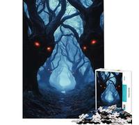 Rompecabezas para Adolescentes de 1000 Piezas Rompecabezas de Madera Oscura Maldita 1000 Juguetes antiestrés una Obra de Arte diversión Familiar y Noche de Juegos (38x26cm)