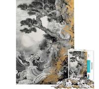 Rompecabezas para Adolescentes de 1000 Piezas Rompecabezas de Olas furiosas para Adultos Juego de ingenio para Pasar el Tiempo en casa cumpleaños y Navidad (tamaño 38x52cm)