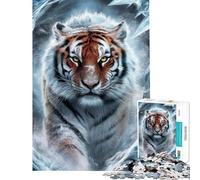 Rompecabezas para Adolescentes de 1000 Piezas Rompecabezas del Tigre de la Era de Hielo Juego práctico Divertido y con Humor Regalo Ideal para Reducir el estrés (Tamaño 38x26cm)
