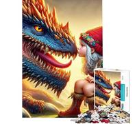 Rompecabezas para Adolescentes de 1000 Piezas Rompecabezas El Encuentro Encantador Juguetes para armar Regalo de cumpleaños (Tamaño 38x26cm)
