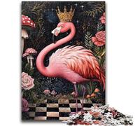Rompecabezas para Adolescentes de 1000 Piezas, Rompecabezas Flamingo Queen, desafío de Inteligencia Cerebral, Juguetes adictivos, Regalo de cumpleaños, Regalos, Arte de Pared, 50x75cm