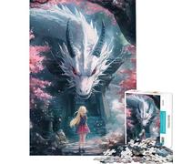 Rompecabezas para Adolescentes de 1000 Piezas Rompecabezas Mirada de Dragón para Adolescentes Cada Pieza es única Regalo Ideal para cumpleaños y Ocasiones Especiales 50x75cm