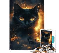 Rompecabezas para Adolescentes de 1000 Piezas Rompecabezas Mirada Felina Ardiente para Adultos Juego de ingenio para Pasar el rato en casa cumpleaños y Navidad (tamaño 38x26cm)