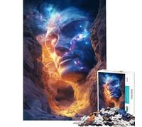 Rompecabezas para Adolescentes de 1000 Piezas Rostro cósmico en un cañón Rompecabezas para Adultos Juegos relajantes Regalo de cumpleaños difícil y desafiante (tamaño 38x52cm)