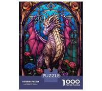 Rompecabezas para Adolescentes De 1000 Piezas Rouge Aetheria Pink Dragon Rompecabezas para Adultos Juguete Decoración De Pared Regalo De Cumpleaños Regalos Y Cumpleaños Únicos 52x38cm/1000pcs