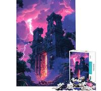 Rompecabezas para Adolescentes de 1000 Piezas Ruinas Antiguas al Atardecer Ideal para cumpleaños y Navidad Decoración de Pared Juego de ingenio para Mayores de 14 años (38x26cm)