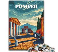 Rompecabezas para Adolescentes de 1000 Piezas: Ruinas de Pompeya Juego desafiante y Familiar Decoración de Pared cumpleaños y Navidad (tamaño 38x52cm)