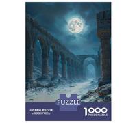 Rompecabezas para Adolescentes De 1000 Piezas Ruined Arches Under Moonlight Rompecabezas para Adultos Juegos Relajantes Análisis Y Lógica Difícil Y Desafiante 70x50cm/1000pcs