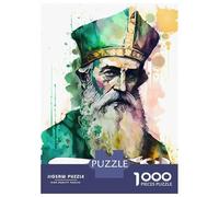 Rompecabezas para Adolescentes De 1000 Piezas Saint Patrick Christian Rompecabezas Juegos Familiares Carrera De Velocidad Manual Cumpleaños 70x50cm/1000pcs