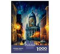 Rompecabezas para Adolescentes De 1000 Piezas Saint Petersburg in Color Rompecabezas Juegos Familiares Carrera De Velocidad Manual Cumpleaños 38x26cm/1000pcs