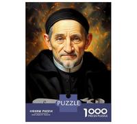 Rompecabezas para Adolescentes De 1000 Piezas Saint Vincent De Paul Portrait Rompecabezas Juguetes Antiestrés Corte De Precisión Cumpleaños 70x50cm/1000pcs