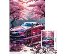Rompecabezas para Adolescentes de 1000 Piezas Sakura Nissan Skyline GTR Juguetes de decoración del hogar Regalo Divertido Juego de ingenio difícil y desafiante tamaño 50x75cm