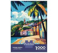Rompecabezas para Adolescentes De 1000 Piezas Salvador, Brazil Travel Rompecabezas para Adultos Juegos Familiares Corte De Precisión Regalos Y Cumpleaños Únicos 38x26cm/1000pcs