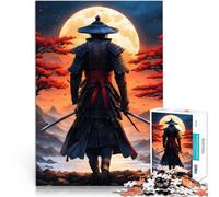 Rompecabezas para Adolescentes de 1000 Piezas Samurái de la luz de la Luna Juegos Juguetes Regalo Lista de Deseos con Papá Noel 50x70cm