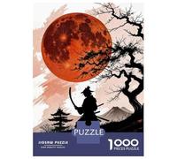 Rompecabezas para Adolescentes De 1000 Piezas Samurai Moon Poster Rompecabezas para Adultos Juego Práctico Que Mejora La Memoria Interacción Entre Padres E Hijos 70x50cm/1000pcs