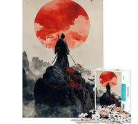 Rompecabezas para Adolescentes de 1000 Piezas Samurai Serenity Juego Familiar Juguetes adictivos para Cultivar la Paciencia un Gran Regalo una Obra de Arte (tamaño 38x26cm)
