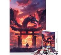 Rompecabezas para Adolescentes de 1000 Piezas: Samurais Last Stand Juguete Educativo Gran Regalo para Juegos Juego Imposible con póster a Juego y Hoja de Trivia tamaño 38x26cm