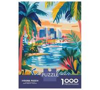 Rompecabezas para Adolescentes De 1000 Piezas San Diego Cityscape Rompecabezas para Adultos Juego Familiar Alivia El Estrés Interacción Entre Padres E Hijos 52x38cm/1000pcs