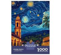 Rompecabezas para Adolescentes De 1000 Piezas San Jose Costa Rica Starry Night Rompecabezas Juego De Ingenio Decoración Perfecta Regalos Y Cumpleaños Únicos 38x26cm/1000pcs