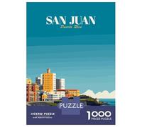 Rompecabezas para Adolescentes De 1000 Piezas San Juan, Puerto Rico Travel Rompecabezas para Adolescentes Juego Práctico Desafío Difícil Desafiante De Completar 52x38cm/1000pcs