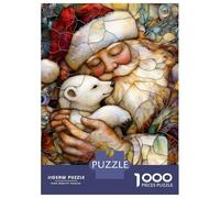 Rompecabezas para Adolescentes De 1000 Piezas Santa and Polar Bear Stain Rompecabezas para Adultos Juego De Ingenio para Mejorar La Memoria Actividades Divertidas En Casa 38x26cm/1000pcs
