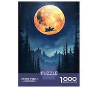 Rompecabezas para Adolescentes De 1000 Piezas Santas Night Flight Christmas Rompecabezas para Adultos Juegos Relajantes Análisis Y Lógica Cumpleaños 38x26cm/1000pcs