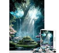 Rompecabezas para Adolescentes de 1000 Piezas Santuario de la Espada Caída Juegos Divertidos para Toda la Familia Juguetes de decoración para el hogar Regalo de cumpleaños Regalos de Viaje (38x52cm)