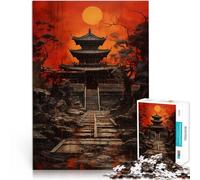 Rompecabezas para Adolescentes de 1000 Piezas Santuario de la Luna de Sangre Alivio del estrés Regalos para Amigos y Familiares 52x38cm