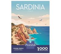 Rompecabezas para Adolescentes De 1000 Piezas Sardinia Italy Coastal Landscape Rompecabezas para Adultos Juegos Familiares Análisis Y Lógica Cumpleaños Y Navidad 70x50cm/1000pcs