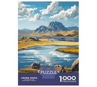 Rompecabezas para Adolescentes De 1000 Piezas Saryarka National Park, Kazakhstan Rompecabezas para Adultos Juego De Ingenio Difícil Difícil Cumpleaños Y Navidad 52x38cm/1000pcs