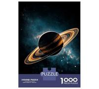 Rompecabezas para Adolescentes De 1000 Piezas Saturn in The Nebula Rompecabezas Juguetes Antiestrés Corte De Precisión Cumpleaños 52x38cm/1000pcs