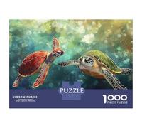 Rompecabezas para Adolescentes De 1000 Piezas Sea Turtles Swimming Art Print Rompecabezas para Adultos Juego De Ingenio para Mejorar La Memoria Actividades Divertidas En Casa 70x50cm/1000pcs