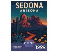 Rompecabezas para Adolescentes De 1000 Piezas Sedona Arizona - Desert Magic and Red Rock Trails Rompecabezas para Adultos Juego De Ingenio Aliviador del Estrés 70x50cm/1000pcs