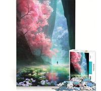 Rompecabezas para Adolescentes de 1000 Piezas Sendero del Bosque Místico Juego de ingenio Diversión en casa Regalos para Mujeres 50x75cm