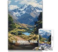 Rompecabezas para Adolescentes de 1000 Piezas, Sendero Te Araroa, Nueva Zelanda, Paisaje, Juegos educativos, Corte de precisión, Regalos de Amigo Secreto, tamaño 50x75cm
