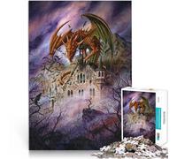 Rompecabezas para Adolescentes de 1000 Piezas Señor Dragón Matar el Tiempo en Vacaciones en casa Toda la Familia. 38x26cm