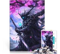 Rompecabezas para Adolescentes de 1000 Piezas Señor samurái del Anime Difícil Difícil Actividades Divertidas en casa, Regalos de cumpleaños, Regalos de Viaje, 38x26cm